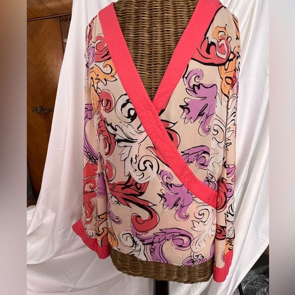 Versace Collection Silk Wrap Blouse - Picture 5 of 8